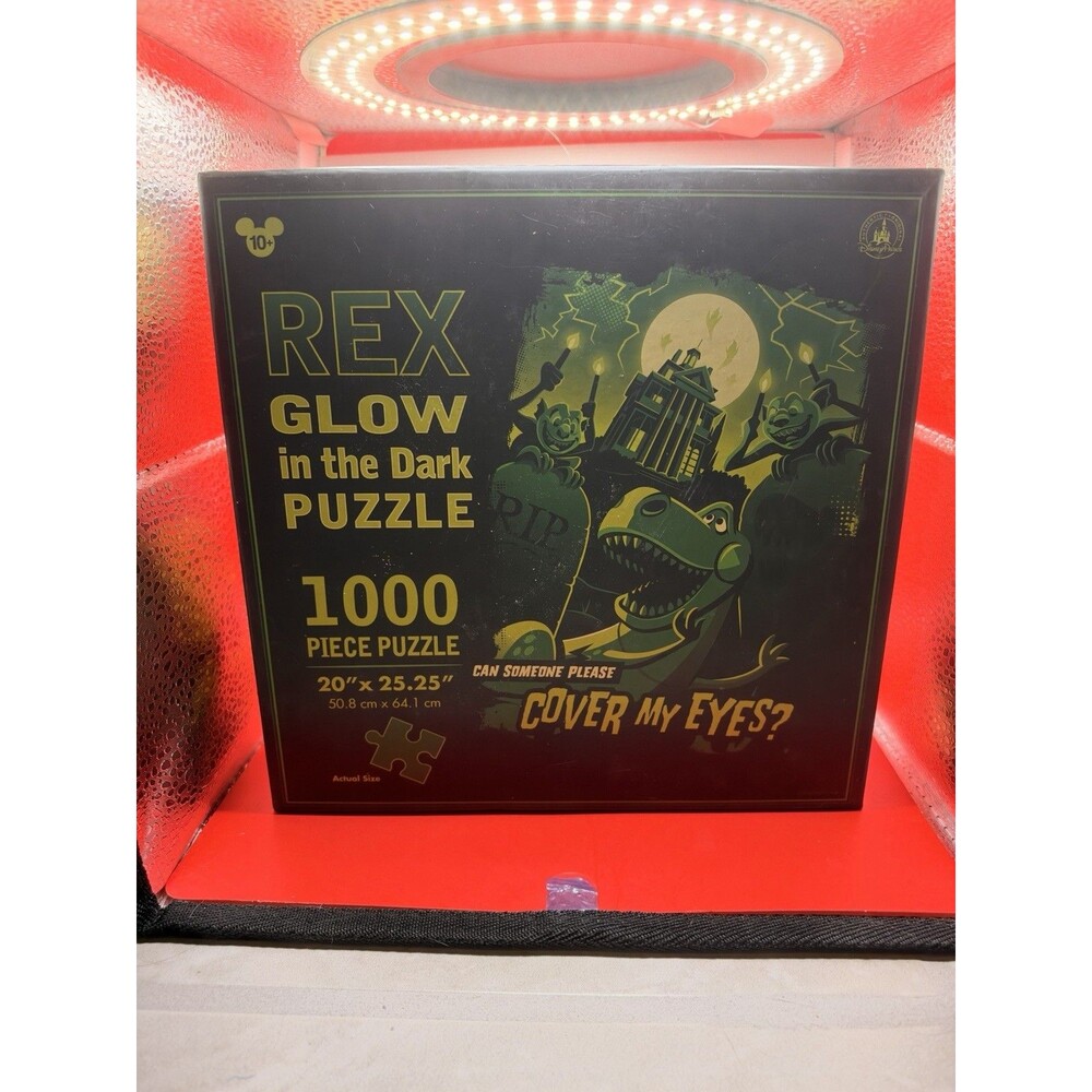 Toy Story REX 1000 Piece Glow in the Dark Puzzle Disney Parks Exclusive Pixar be